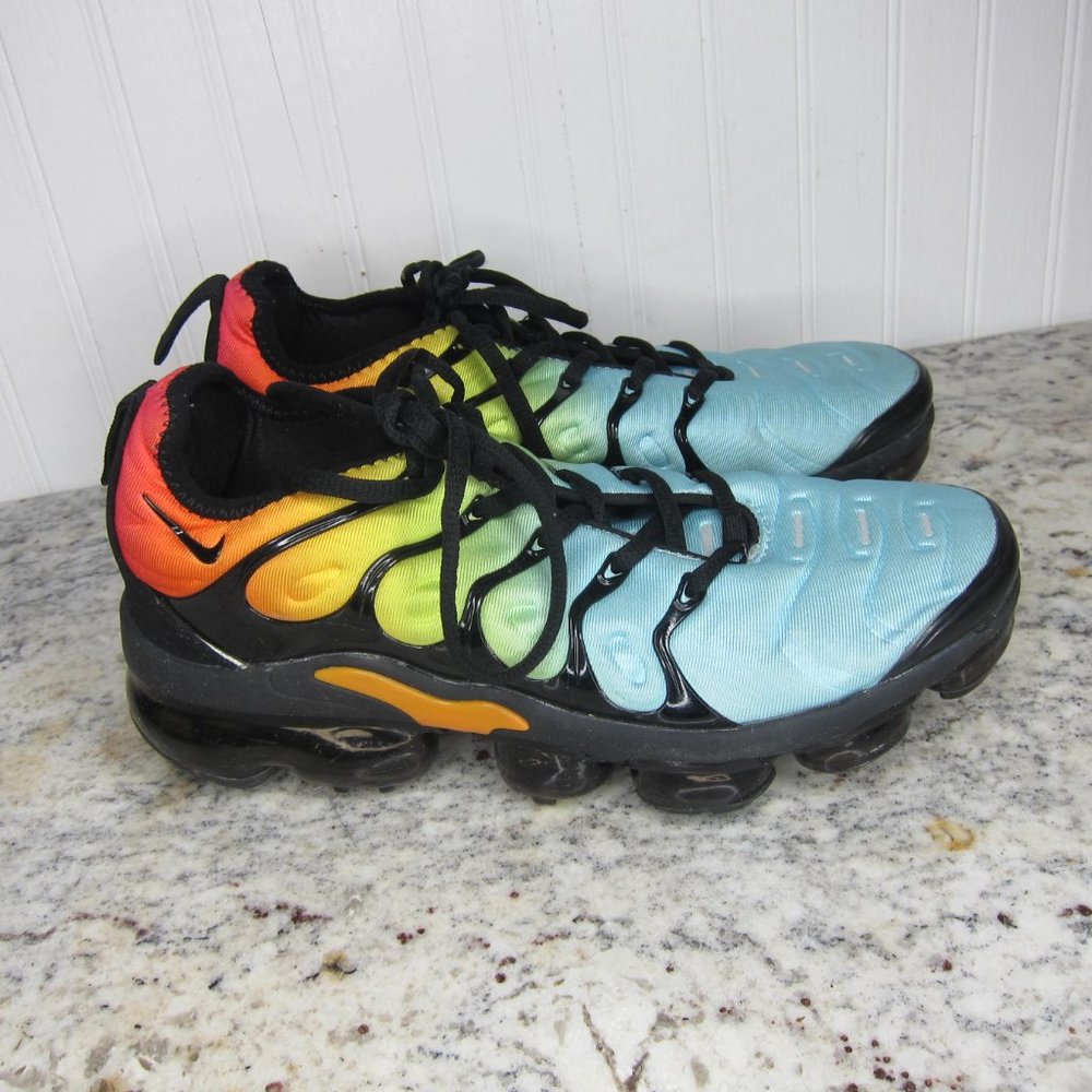 Nike Vapor Max Plus Bleached Aqua/Tropical Sunset Size 7